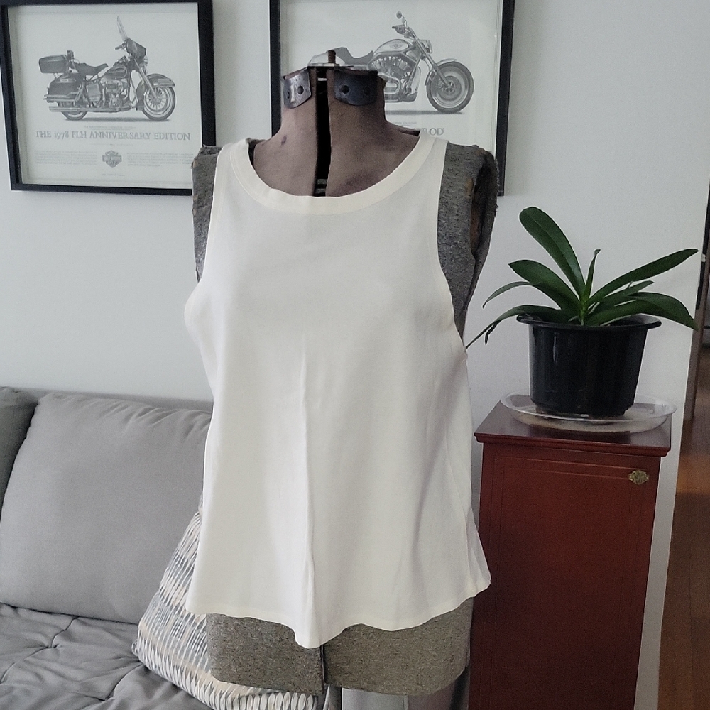 United In Blue Top, Medium, Cream